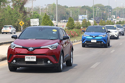 ทดสอบ TOYOTA C-HR ไฮบริด ลุยโค้งทางเขา ลำปาง-น่าน