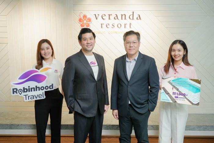 Robinhood ควงแขน Veranda Resort ส่งแคมเปญเอาใจสายเที่ยว  “Robinhood x Veranda Resort”  มอบส่วนลดพิเศษ 3 ต่อ สูงถึง 20% ต้อนรับวันหยุดยาวต่อเนื่อง