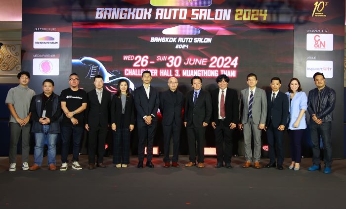 ‘แบงค็อก ออโต ซาลอน 2024’ ฉลองการจัดงานครั้งที่ 10 พบรถแต่งระดับโลก  ซื้อรถ-อุปกรณ์ตกแต่ง พร้อมก้าวสู่ฮับอาเซียนยั่งยืน 26-30 มิ.ย.นี้