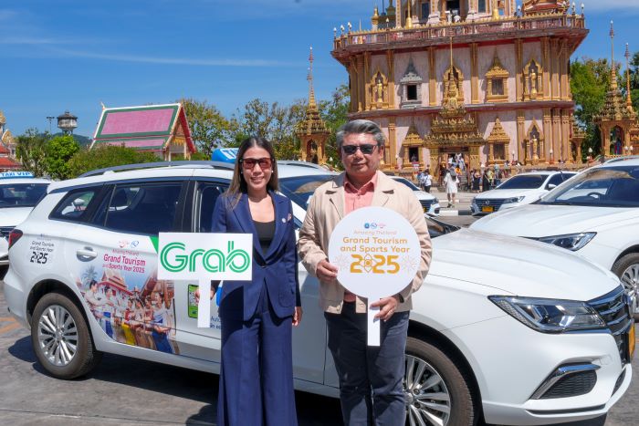 ททท. จับมือ แกร็บ ประเทศไทย จัดกิจกรรม Car Wrap ในจังหวัดภูเก็ต เพื่อร่วมส่งเสริมความยั่งยืนและประชาสัมพันธ์สร้างการรับรู้ปี Amazing Thailand Grand Tourism and Sports Year 2025