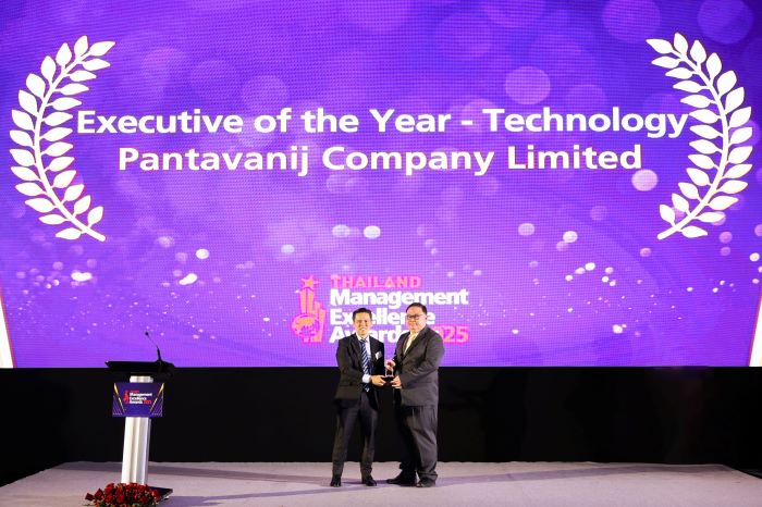 ผู้บริหารระดับสูงพันธวณิช รับรางวัล Executive of the Year สาขา Technology ในฐานะผู้นำด้านการปฏิรูปธุรกิจจัดซื้อจัดจ้างอิเล็กทรอนิกส์