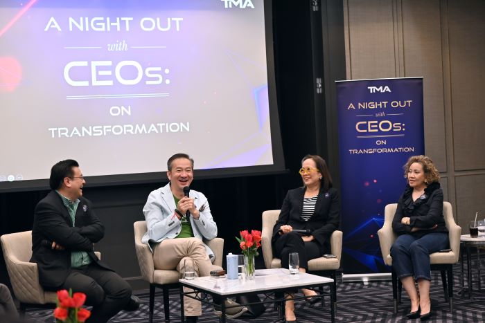 CEO กลุ่มบริษัทบางจาก ถ่ายทอดภาวะผู้นำยุคเปลี่ยนผ่านสู่ความสำเร็จ  ด้วย Transformation & Synergy  ในงาน A Night Out with CEOs on Transformation จัดโดย TMA