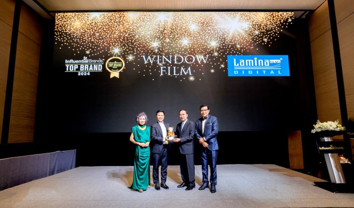 “ลามิน่า” คว้ารางวัล TOP Influential Brand  ตอกย้ำความสำเร็จสุดยอดฟิล์มกรองแสงอันดับ 1