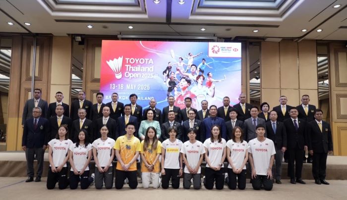 โตโยต้า ร่วมขับเคลื่อนความสำเร็จให้กับนักกีฬาไทย สนับสนุนการแข่งขันแบดมินตันระดับนานาชาติ “TOYOTA Thailand Open 2025” ชิงถ้วยพระราชทานพระบาทสมเด็จพระเจ้าอยู่หัว