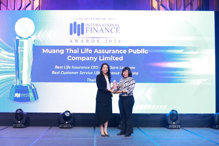 เมืองไทยประกันชีวิต คว้า 2 รางวัลใหญ่  จากเวที “International Finance Awards 2024”